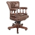 12027 BROWN Кабинетное кресло 60x62x88