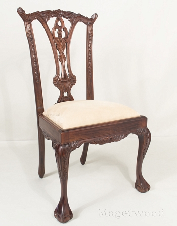CH15 BIEGE Стул в стиле Чиппендейл 55х45х102