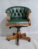 16340 GREEN Кресло кожанное 62х55х82