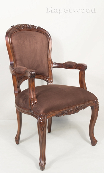 SF37 BROWN  Кресло, обитое тканью  48x48x104