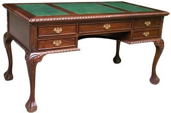 SD07 GREEN Письменный стол, стиль Чиппендейл 150x80x77 см