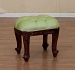 PF223 GREEN Пуф, обитый зеленой тканью 45x35x40