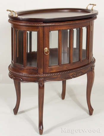 TE02 Чайный столик (бар овальный) 75x50x70 см