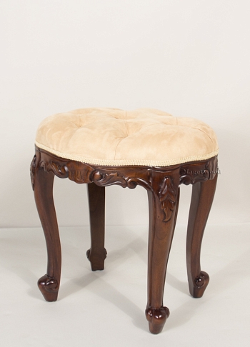 PF223 BIEGE Пуф, обитый тканью 45x35x40