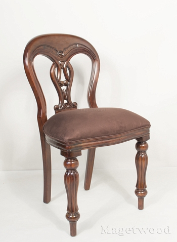 CH34 DARK BROWN Стул обитый тканью 48х40х90 см.