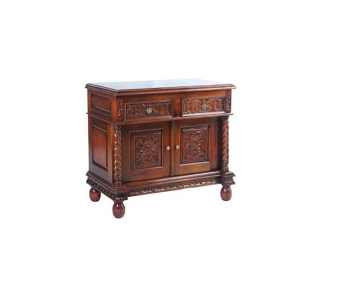 UN23 Комод с резными дверцами 89х47х78 см